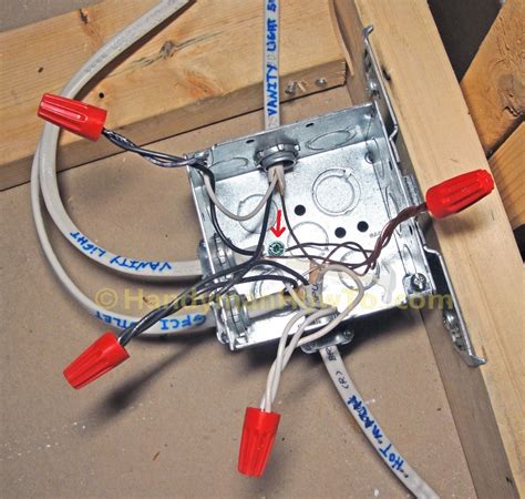 add receptacle to junction box|electrical outlet through junction box.